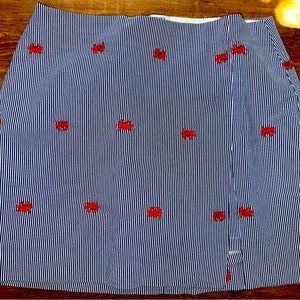 Crown & Ivy ladies skort nautical sz 14